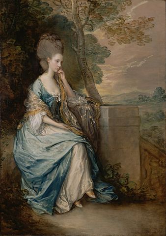 『チェスターフィールド伯爵夫人アンの肖像』（ Portrait of Anne, Countess of Chesterfield ）　1777年－1778年　トマス・ゲインズバラ　ゲッティ・センター