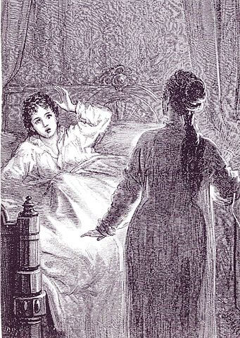 D・H・フリストンによる挿絵（ベッドの中のヒロイン）　1872年