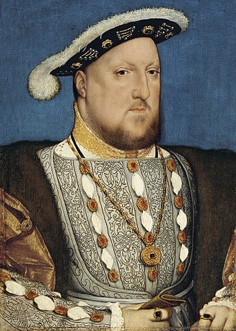 『ヘンリー8世』 1537年頃 ハンス・ホルバイン(子) ティッセン=ボルネミッサ美術館蔵