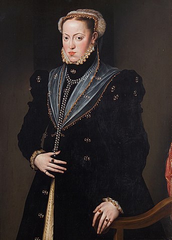 マリア・フォン・シュパーニエン（カール5世の娘。フェリペ2世の妹）　1557年　美術史美術館蔵