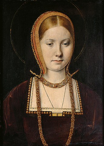 カトリック両王の娘キャサリン・オブ・アラゴン（1487年12月16日－1536年1月7日）　ミケル・シトウ　1514年頃　美術史美術館蔵