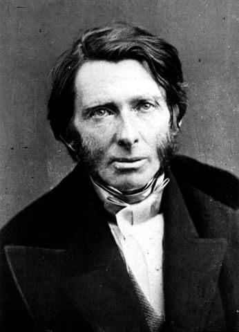 評論家ジョン・ラスキン（1819年－1900年)　1850年代の写真