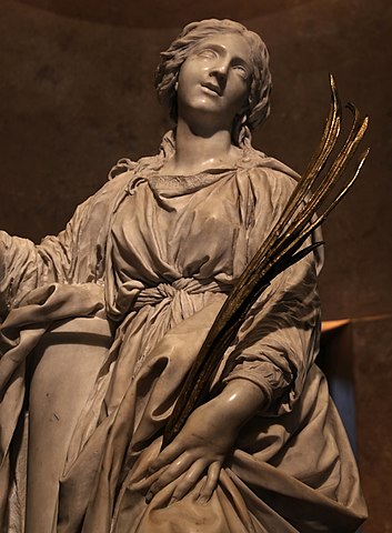 『聖女ビビアーナ像』　1626年　ベルニーニ　サンタ・ビビアーナ教会