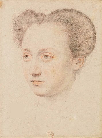 マリー・トゥーシェ（ Marie Touchet, 1549年－1638年3月28日）　1574年頃　François Quesnel