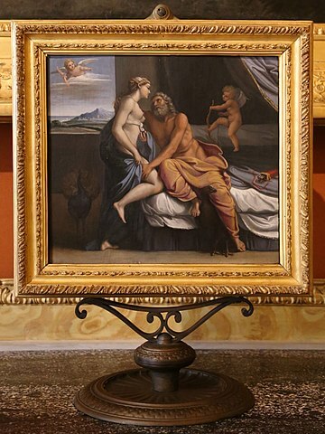 『ユピテルとユーノー』　17世紀初め　アントニオ・カラッチ　ボルケーゼ美術館蔵