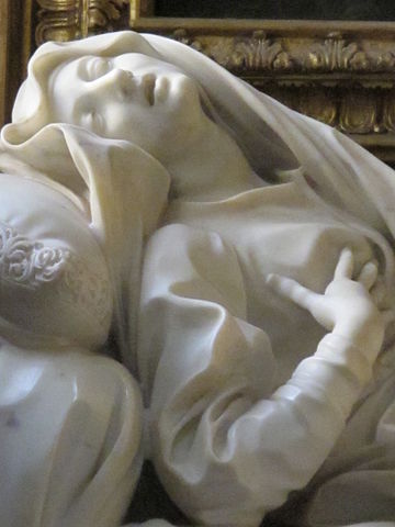 『福女ルドヴィカ・アルベルトーニの法悦』　1622年－1625年　ベルニーニ　サン・フランチェスコ・ア・リーバ聖堂