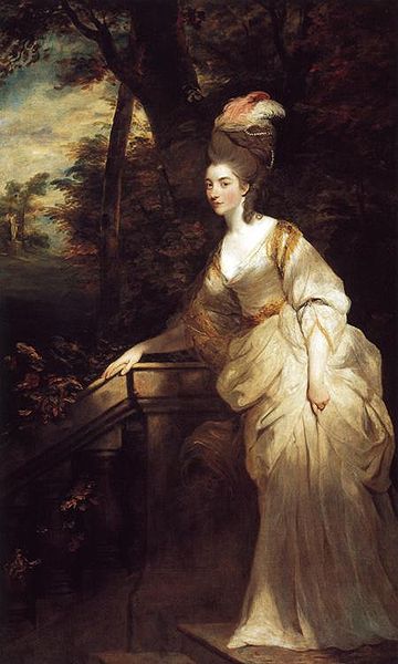 デヴォンシャー公爵夫人ジョージアナ　1775年－1776年　ジョシュア・レノルズ　ハンティントン・ライブラリー蔵
