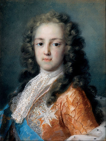 ルイ15世の肖像　パステル画　1720年頃　ロザルバ・カッリエーラ　アルテ・マイスター絵画館蔵