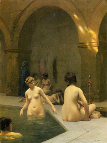 『浴女たち』（ The Bathers ）　1889年頃　ジャン＝レオン・ジェローム　私蔵
