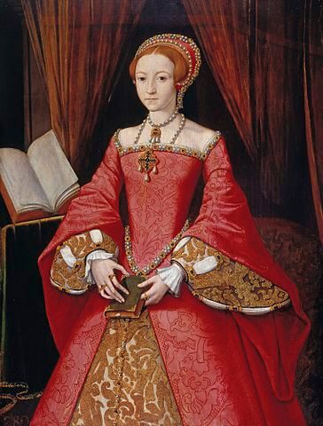 少女時代のイングランド女王エリザベス1世　1546年頃　作者不明　ロイヤル・コレクション蔵