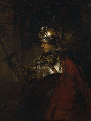 『甲冑の男』（ Man in Armour ）　1655年　レンブラント・ファン・レイン　ケルビングローブ美術館・博物館蔵