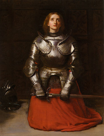 『ジャンヌ・ダルク』（ Joan of Arc ）　1865年　ジョン・エヴァレット・ミレー　個人蔵