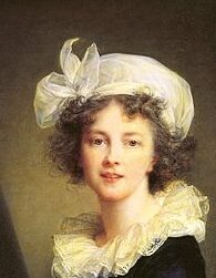 1790年の自画像（ Self-portrait ）　エリザベート＝ルイーズ・ヴィジェ＝ルブラン　ウフィツィ美術館蔵
