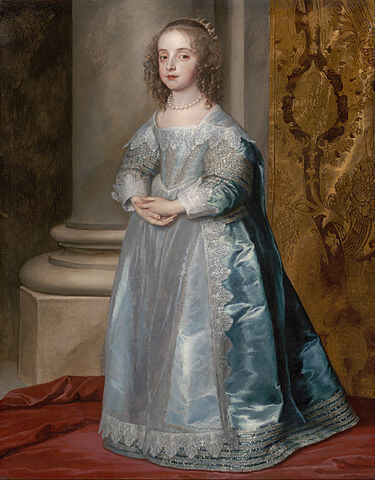 メアリー・ヘンリエッタ・ステュアート（ Princess Mary, Daughter of Charles I ）　1637年頃　アンソニー・ヴァン・ダイク　ボストン美術館蔵