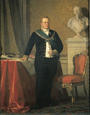 カヴール伯爵カミッロ・ベンソの肖像　1850年－1860年代　ミケーレ・ゴルディジャーニ　リソルジメント博物館蔵