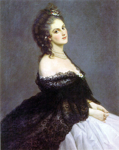 カスティリオーネ伯爵夫人ヴィルジニア・オルドイーニの肖像　1862年　ミケーレ・ゴルディジャーニ