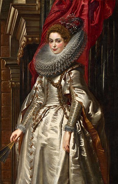 『侯爵夫人ブリジダ・スピノラ・ドーリアの肖像』（ Portrait of Marchesa Brigida Spinola-Doria ）　1606年　ピーテル・パウル・ルーベンス　ナショナル・ギャラリー・オブ・アート蔵