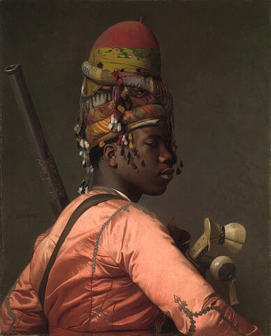 『バシボズク』（ Bashi-Bazouk ） 　1868年－1869年頃　ジャン＝レオン・ジェローム　メトロポリタン美術館蔵