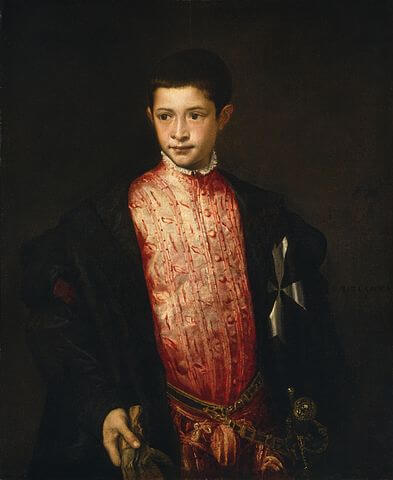 ラヌッチョ・ファルネーゼ　1542年頃　ティツィアーノ・ヴェッチェリオ　ナショナル・ギャラリー・オブ・アート蔵