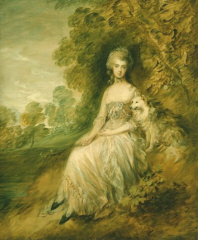 メアリー・ロビンソン（ Mary Robinson ）　1781年　トマス・ゲインズバラ　ロイヤル・コレクション蔵