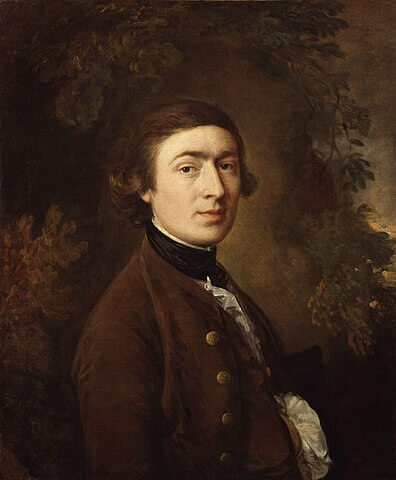 トマス・ゲインズバラ自画像　1758年頃　ナショナル・ポートレート・ギャラリー蔵