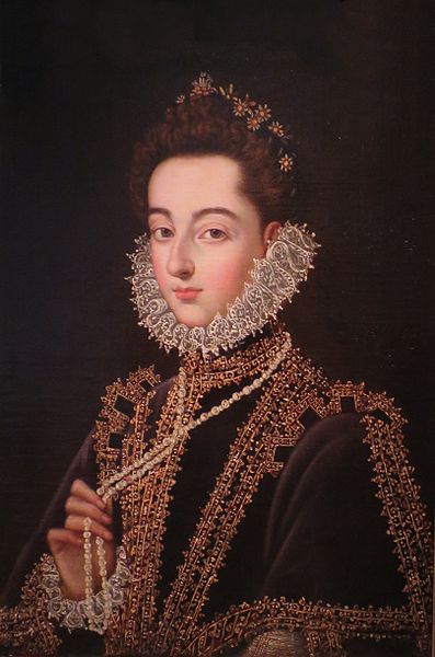 カタリーナ・ミカエラ・デ・アウストリア（1567年10月10日 – 1597年11月6日）　1582年と1585年の間　アロンソ・サンチェス・コエリョ　エルミタージュ美術館蔵