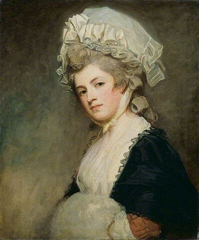 『メアリー・ロビンソン夫人』（ Mrs Mary Robinson ） 　1780年－1781年頃　ジョージ・ロムニー　ウォレス・コレクション蔵