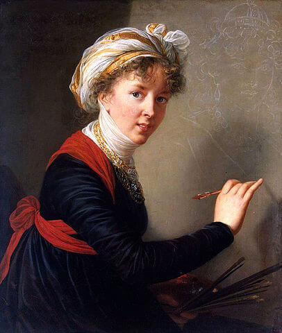 1800年の自画像　エリザベート＝ルイーズ・ヴィジェ＝ルブラン　エルミタージュ美術館蔵