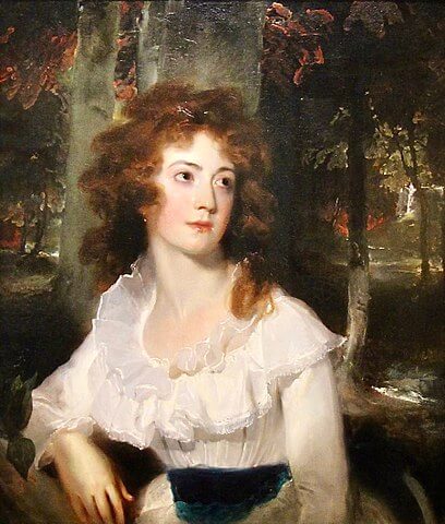 ハリエット・マリア・デイ嬢の肖像（ Portrait of Miss Harriet Maria Day ）　1789年　トマス・ローレンス　モントリオール美術館蔵