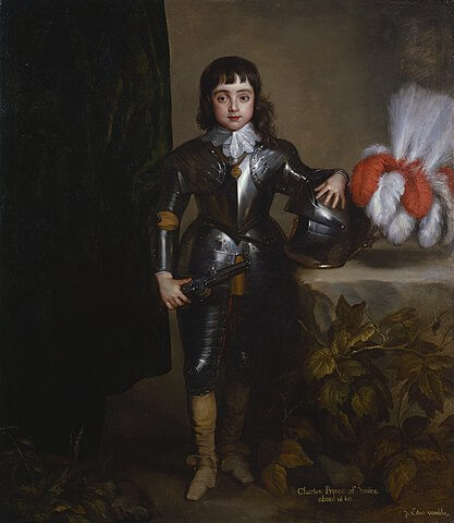 後の国王チャールズ2世　1638年頃　アンソニー・ヴァン・ダイク　ナショナル・ポートレート・ギャラリー蔵