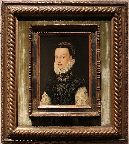 エリザベート・ド・ヴァロワ　1559年頃　フランソワ・クルーエ　トレド美術館蔵