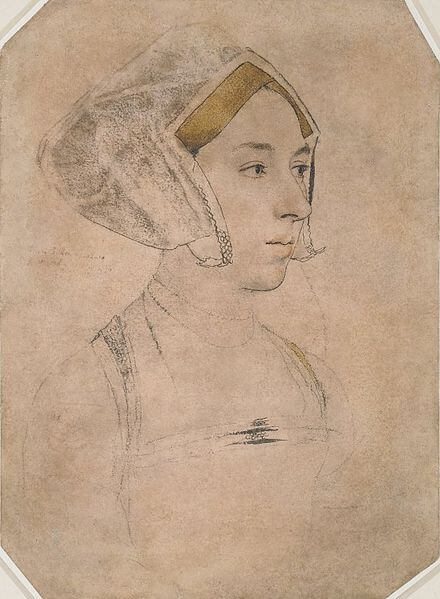 "Portrait of a Lady, called Anne Boleyn"　1532年－1535年頃　ハンス・ホルバイン画
