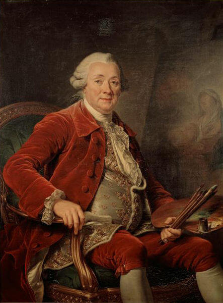 シャルル＝アメデー＝フィリップ・ヴァン・ローの肖像　1785年　アデライド・ラビーユ＝ギアール　ルーヴル美術館蔵