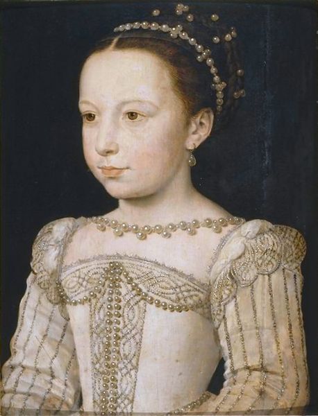 マルグリット・ド・ヴァロワ　1560年頃　フランソワ・クルーエ　コンデ美術館蔵