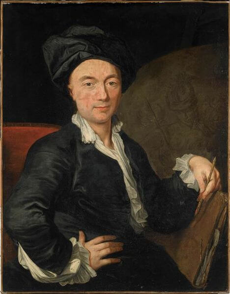 ジャン=バティスト・パテル自画像　18世紀前半　ヴァランシエンヌ美術館蔵