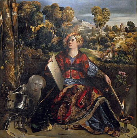 『メリッサ』　1523年頃　ドッソ・ドッシ　ボルケーゼ美術館蔵