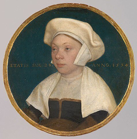 Die Frau eines Hofbediensteten König Heinrichs VIII　1534年　ハンス・ホルバイン(子)　美術史美術館蔵