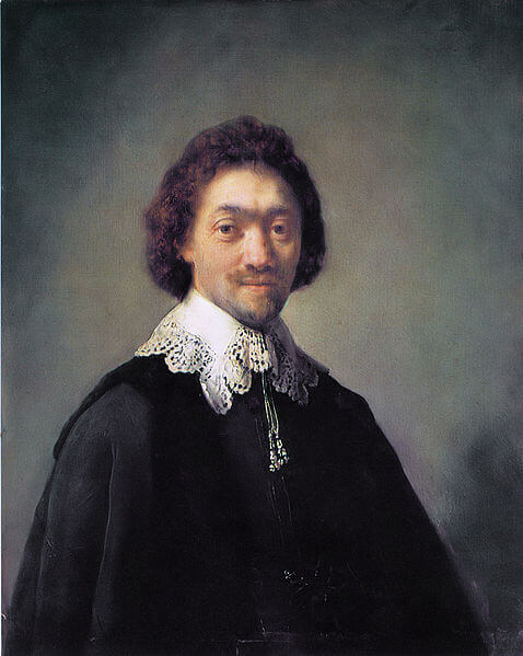 『マウリッツ・ホイヘンスの肖像』　1632年　レンブラント　ハンブルク美術館蔵