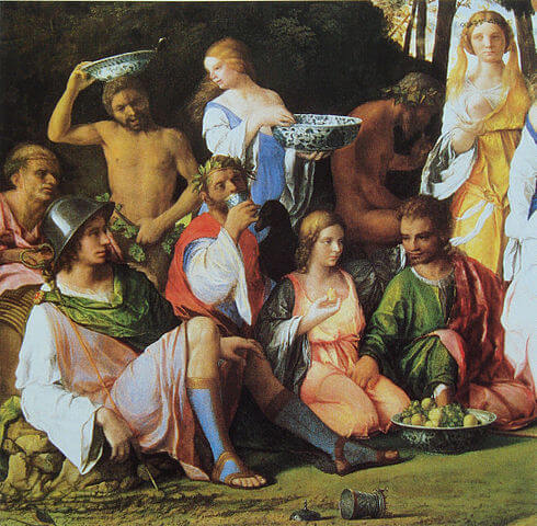 『神々の饗宴』　 1514年 / 1529年　ワシントン、ナショナル・ギャラリー蔵