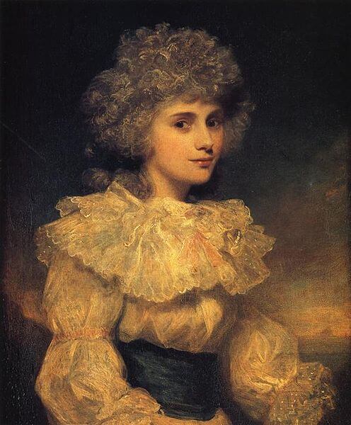 エリザベス・フォスター（1758年5月13日－1824年3月30日）　1787年　ジョシュア・レノルズ　チャッツワース・ハウス蔵