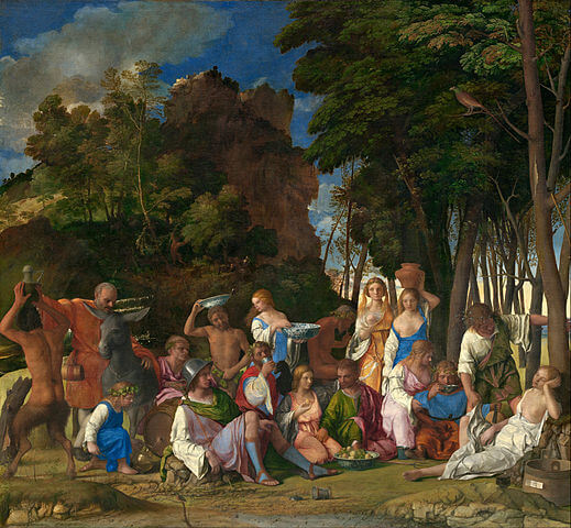 『神々の饗宴』　 1514年 / 1529年　ワシントン、ナショナル・ギャラリー蔵