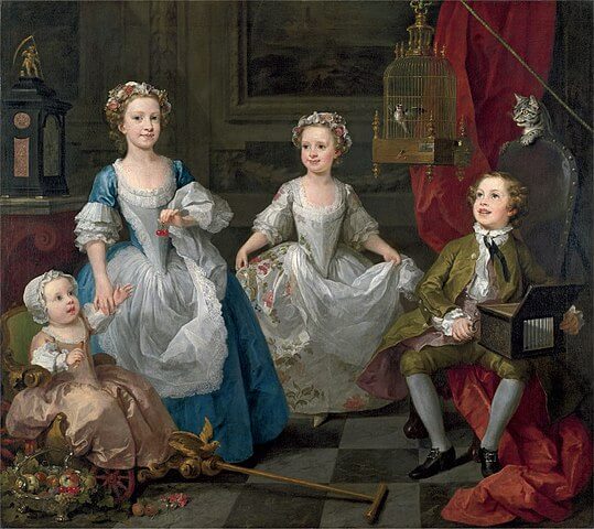 『グラハム家の子供たち』（ The Graham Children ）　1742年　ウィリアム・ホガース　ナショナル・ギャラリー蔵