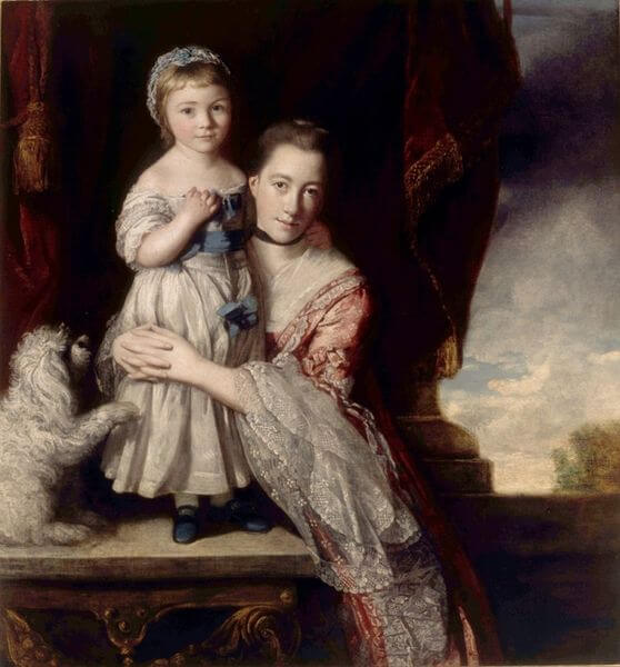 スペンサー伯爵夫人とジョージアナ・スペンサー　ジョシュア・レノルズ　オルソープ