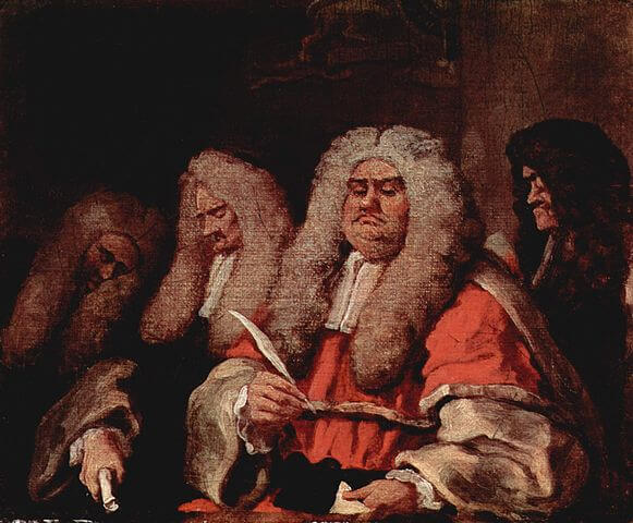 The Court　1725年頃　ウィリアム・ホガース　 フィッツウィリアム美術館蔵
