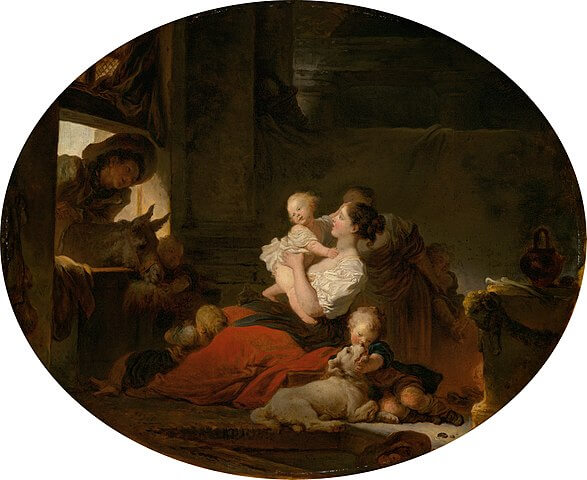 『子宝』　1770年代半ば　ジャン・オノレ・フラゴナール　ワシントン、ナショナル・ギャラリー蔵