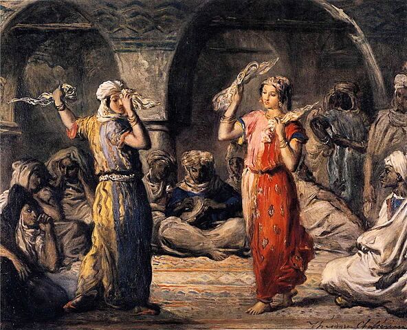 『ムーア人の踊り』　1849年　テオドール・シャセリオー　ルーヴル美術館蔵