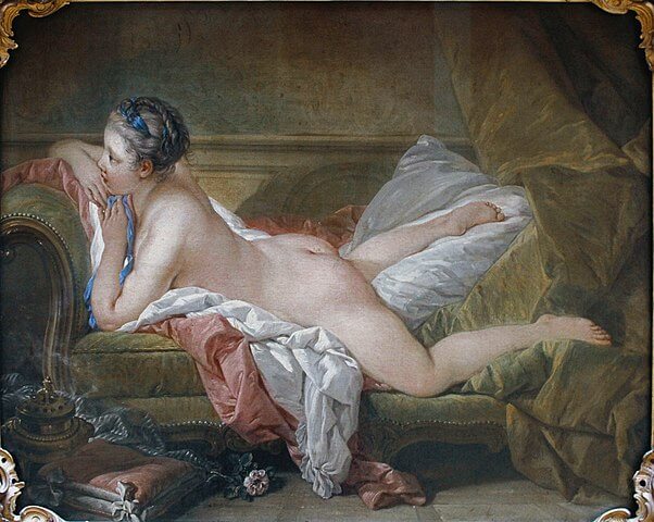 『横たわる少女』　1853年頃　フランソワ・ブーシェ　アルテ・ピナコテーク蔵