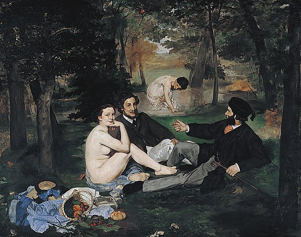 『草上の昼食』　1863年　エドゥアール・マネ　オルセー美術館蔵