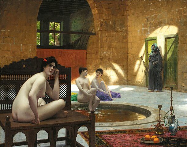 『浴場の女性たち』（ Women at the The Bath ）　1898年頃　ジャン＝レオン・ジェローム