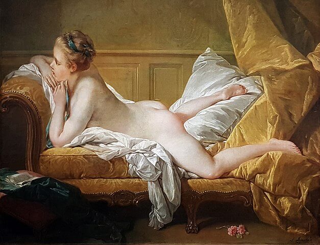 『横たわる少女』　1751年　フランソワ・ブーシェ　ヴァルラフ・リヒャルツ美術館蔵